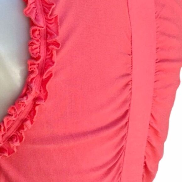 ByArtisan Frilly Bead Ruched Ruffle Sleeveless Top - Picture 9 of 11